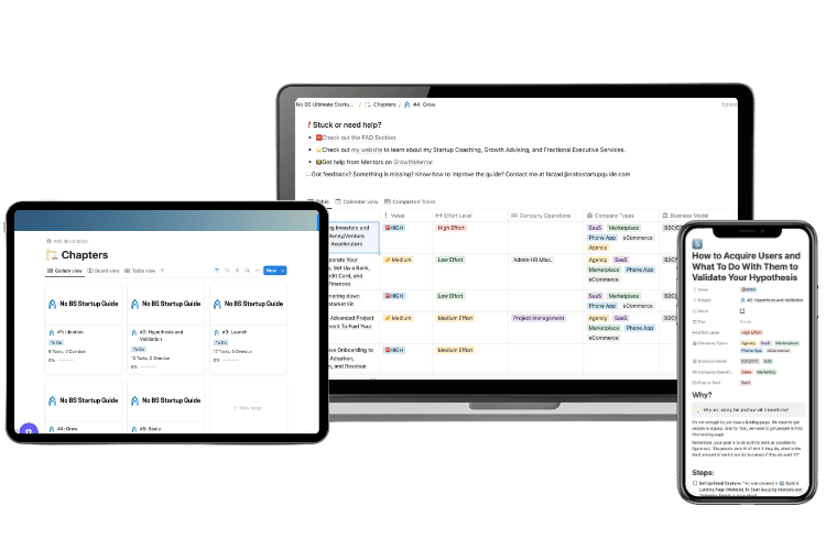No BS Startup Guide